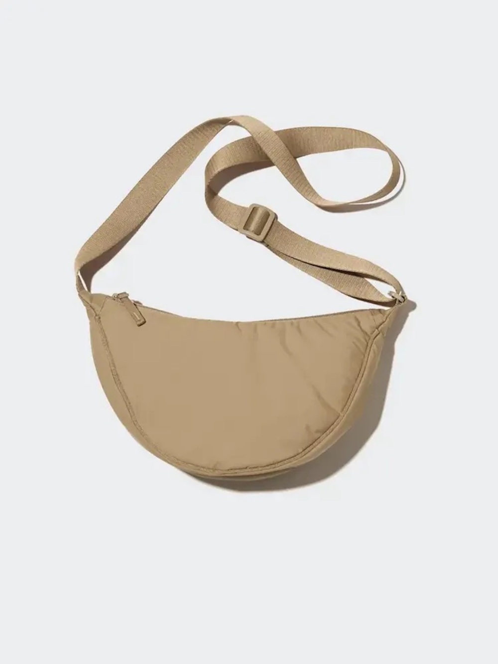 Uniqlo Half-Moon Crossbody Bag in Tan